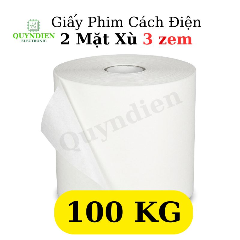 Giấy Phim Cách Điện Trắng 2 Mặt Xù Dày 0.3mm