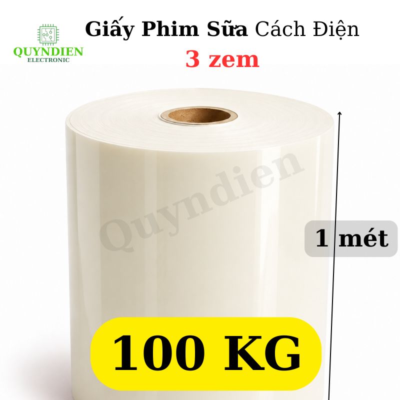 Giấy Phim Sữa Cách Điện 2 Mặt Bóng Dày 0.3mm