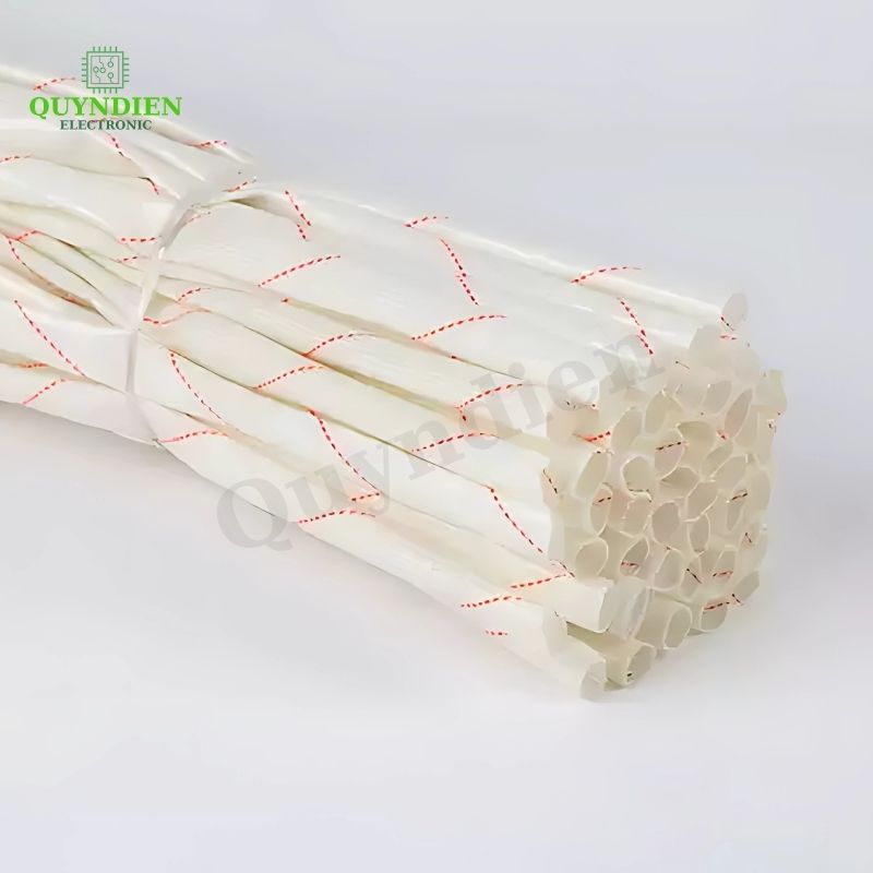 Ống gen sợi thủy tinh chịu nhiệt chống cháy size 16mm - 10 mét