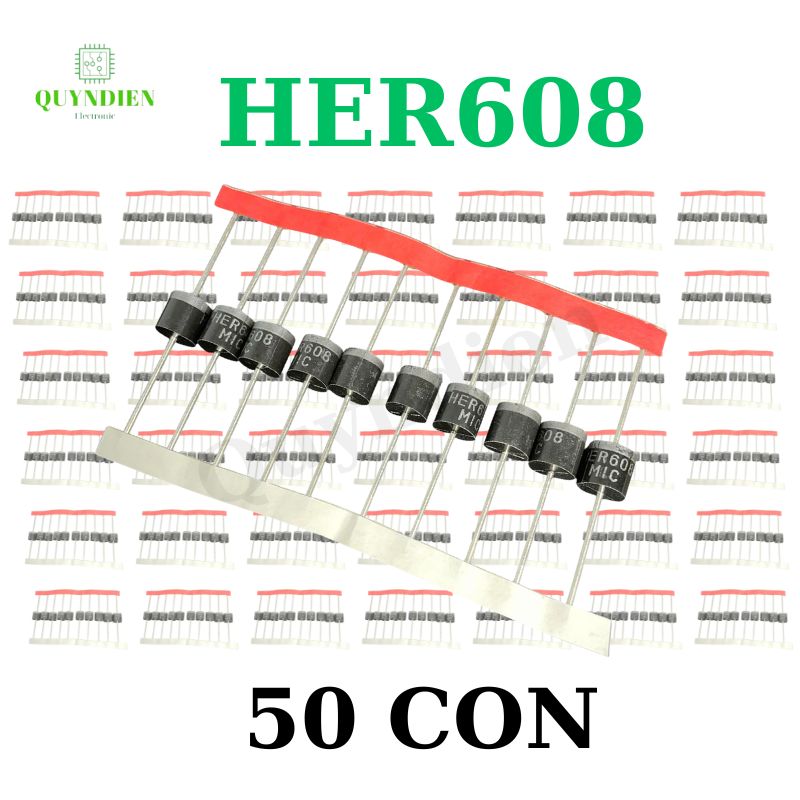 Diode xung HER608 6A 1000V loại dây
