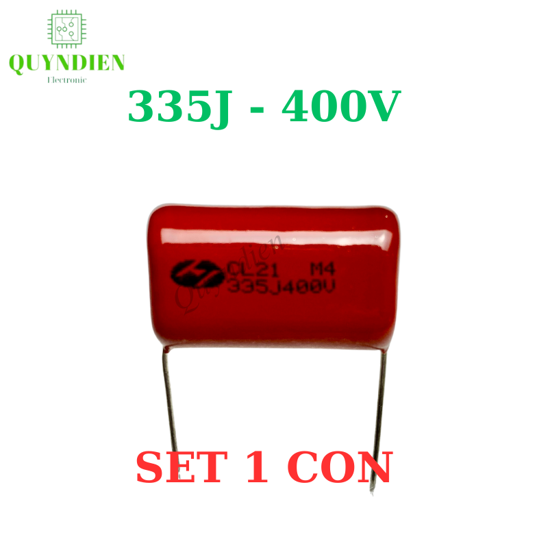 Tụ Kẹo Nâu Đỏ CL21 335J - 400V