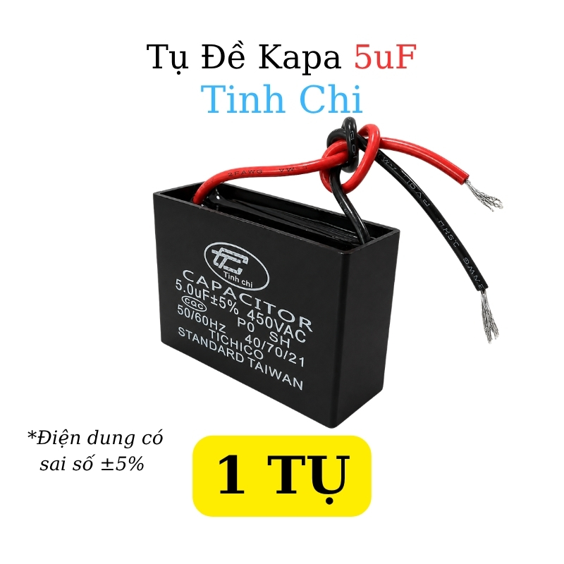 Tụ Đề Kapa Vuông Tinh Chi 5uF 450VAC