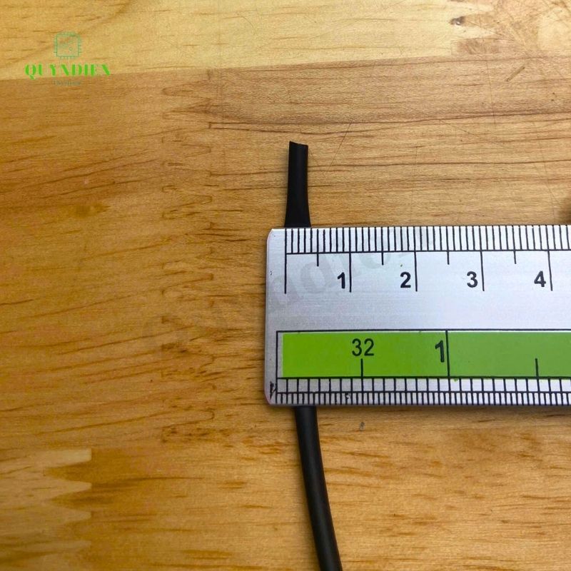 Gen co nhiệt size 2mm màu Đen
