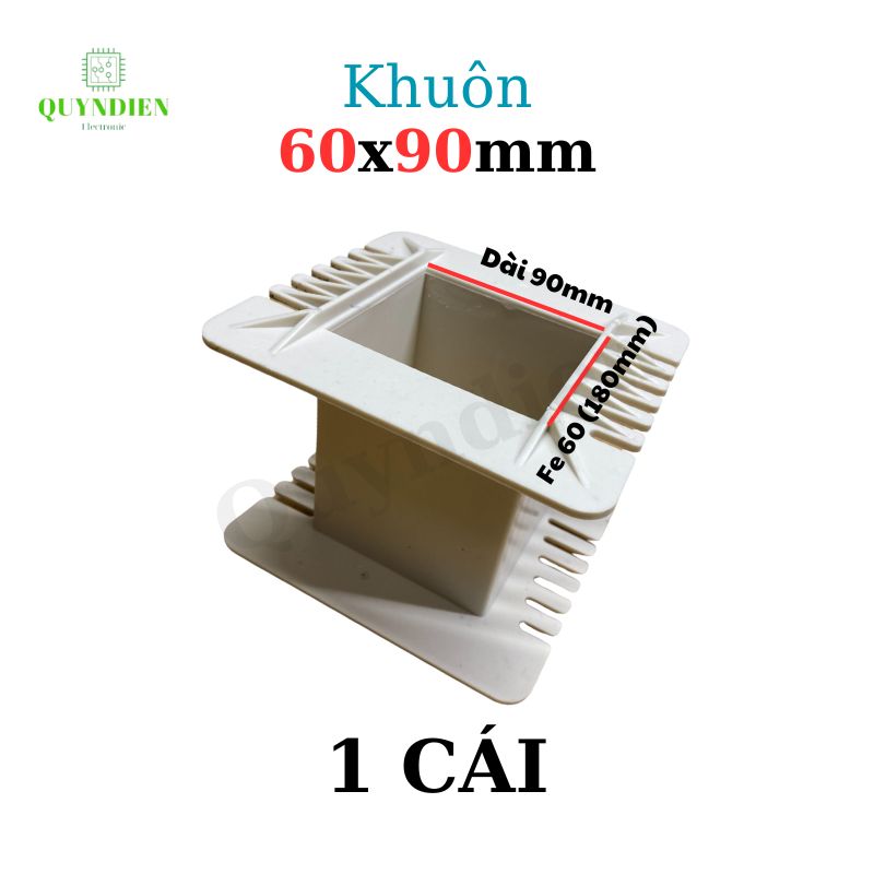 Khuôn nhựa quấn biến áp Fe silic 60x90mm