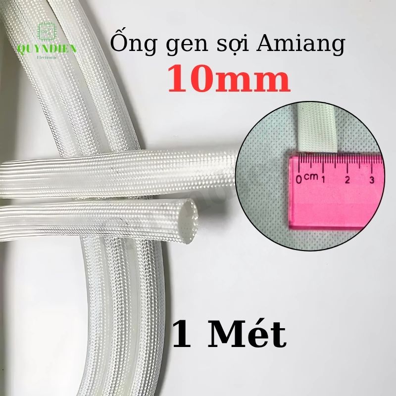 Ống gen sợi thuỷ tinh AMIANG chống cháy size 10mm