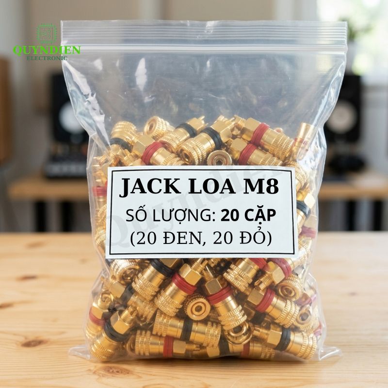 Jack Loa - Cọc Loa M8 Cốt Đồng Đỏ Đen