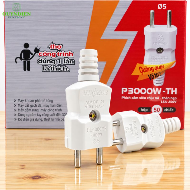 Phích Cắm Điện Siêu Chịu Tải P3000W-TH