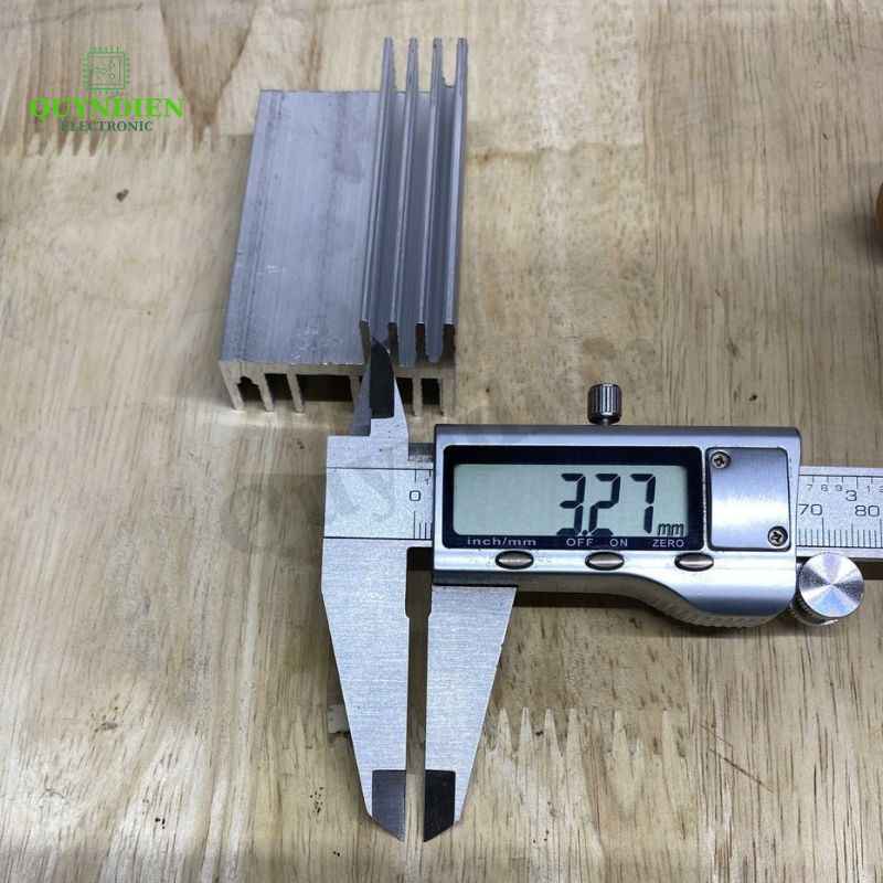 Nhôm tản nhiệt 2 tầng 7 cánh dài 7cm nhôm 2 vế 70x44x29mm