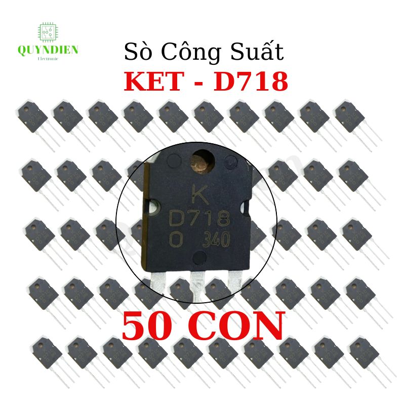 D718 transistor  hãng KEC - lưng đồng mạ NIKEN chất lượng - hàng mới