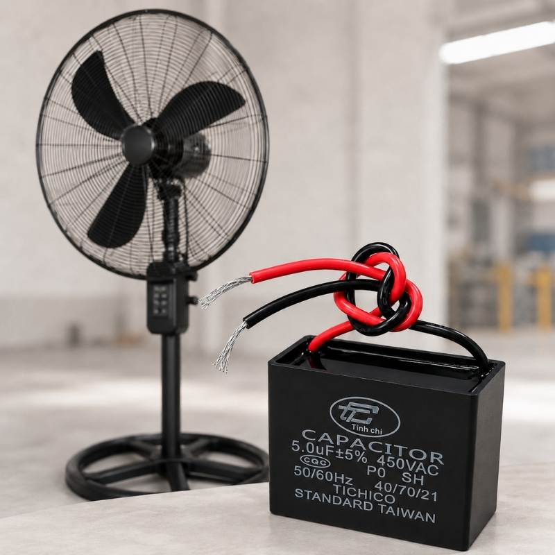Tụ Đề Kapa Vuông Tinh Chi 5uF 450VAC