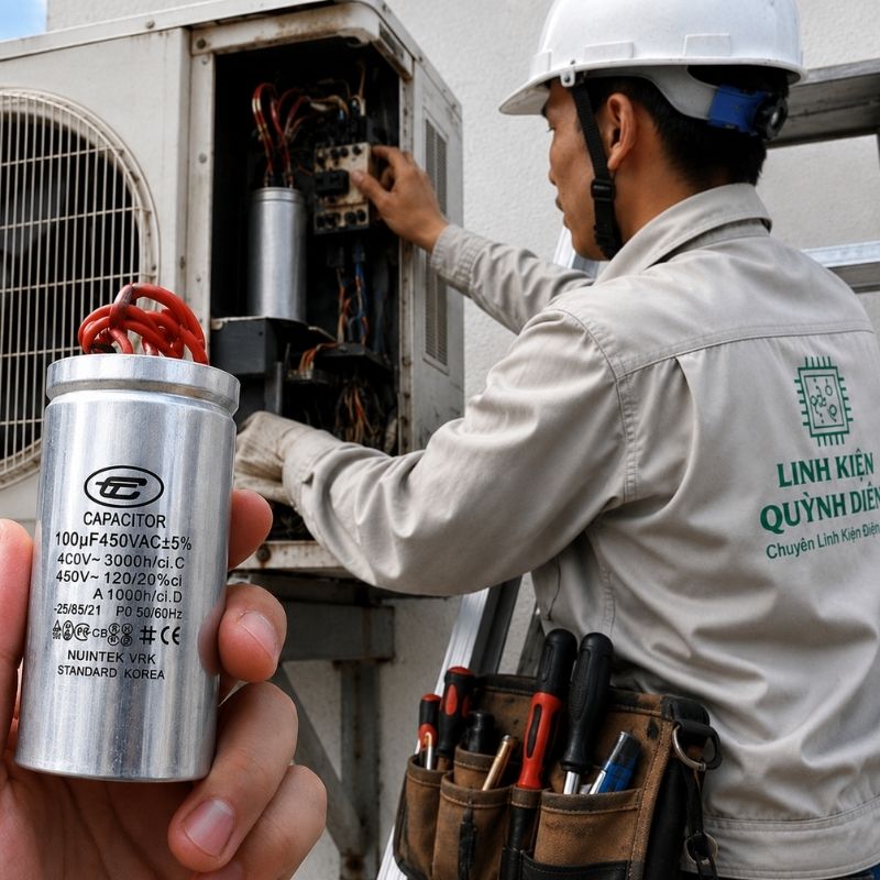 Tụ Nhôm Dây 100uF - 450V