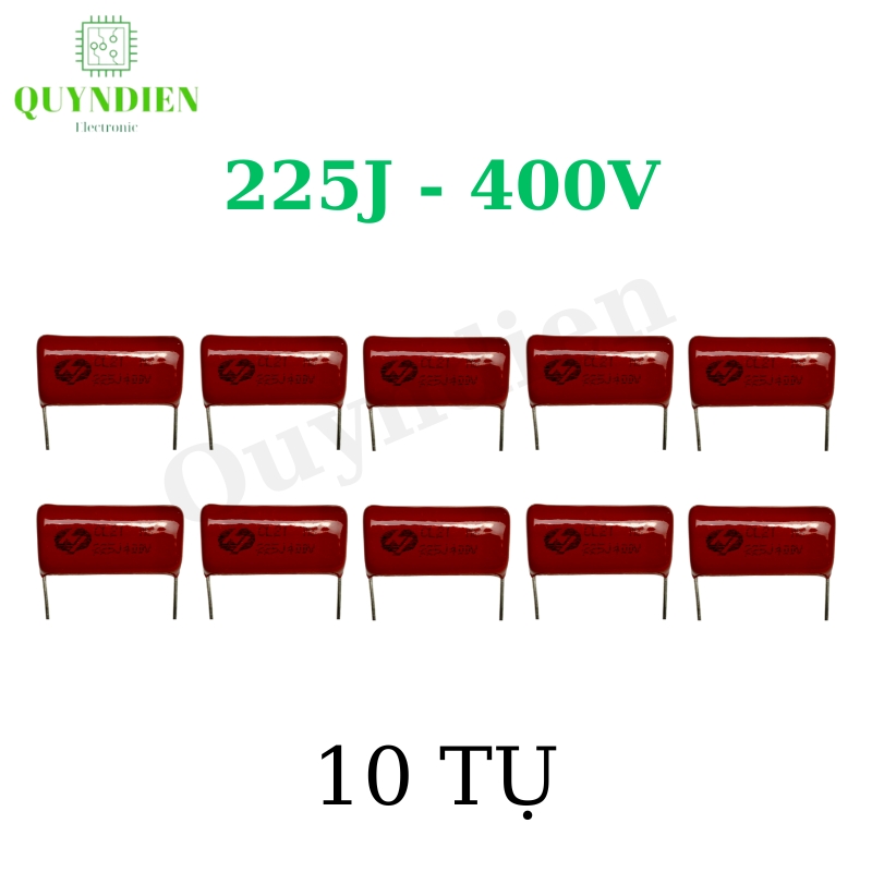 Tụ Kẹo Nâu đỏ CL21 225J 400V