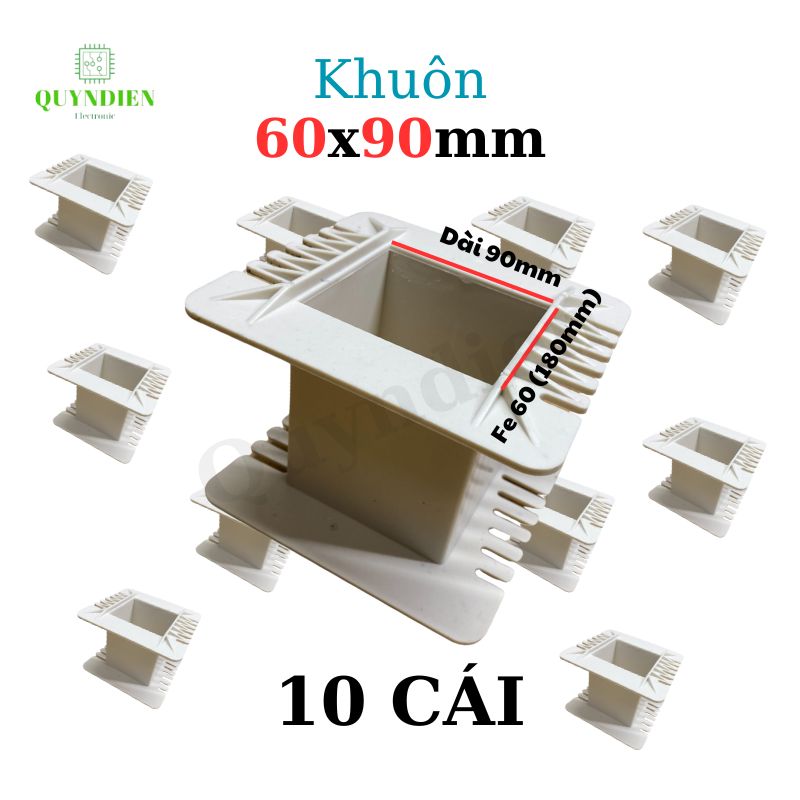 Khuôn nhựa quấn biến áp Fe silic 60x90mm