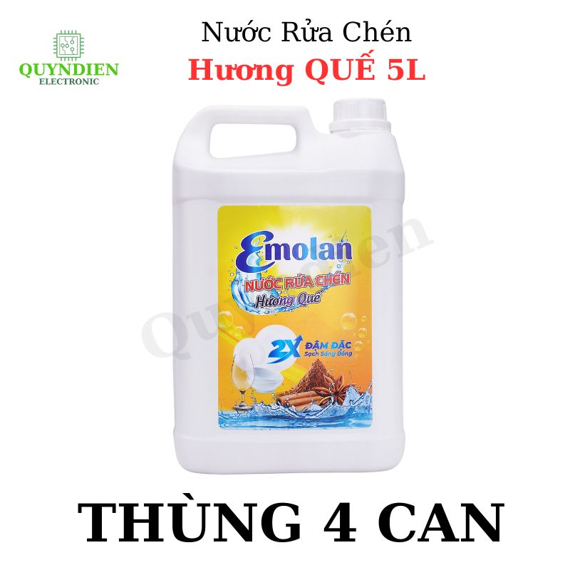 Nước rửa chén Emolan hương QUẾ - 5L