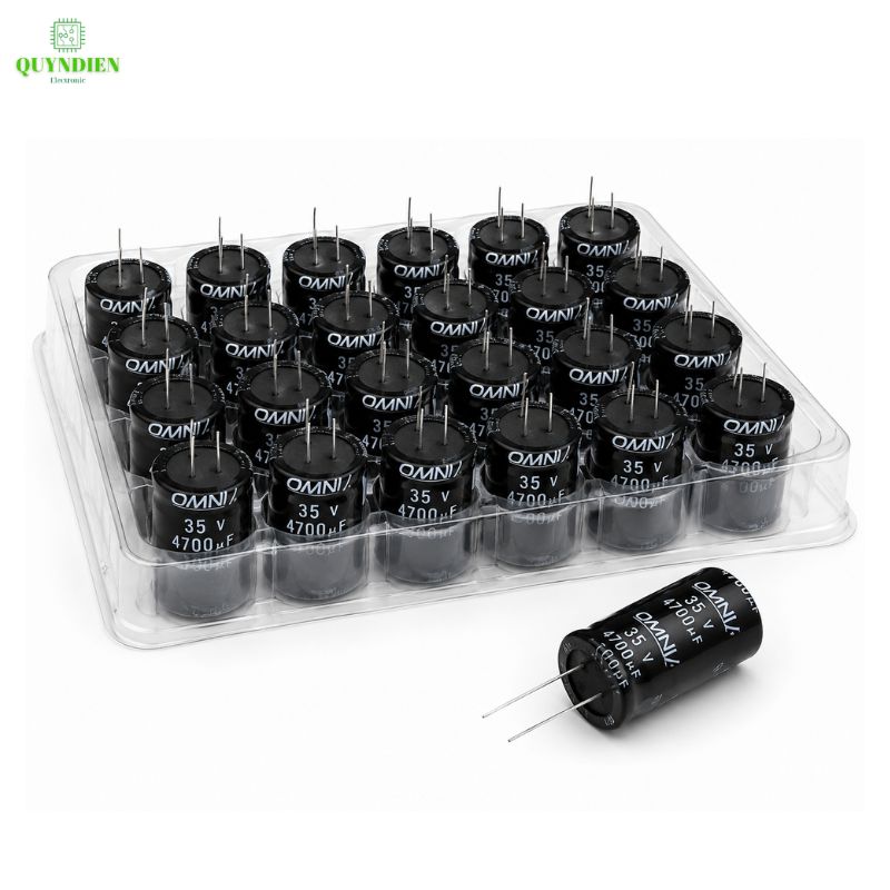 Tụ Lọc Nguồn 4700uF/35V Màu ĐEN