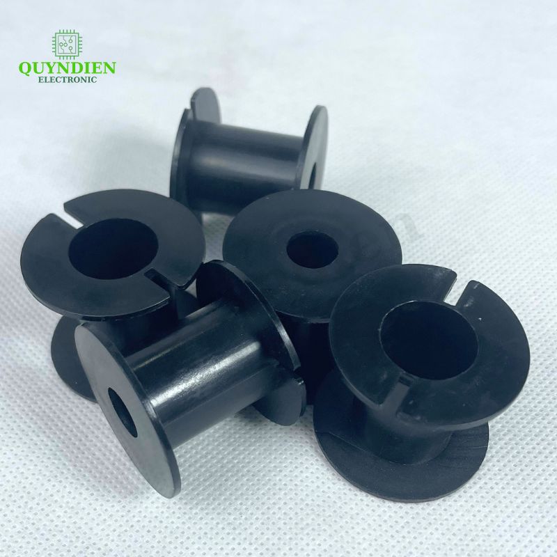Lõi Nhựa Audio 2 Đầu Tròn Quấn Cuộn Cảm Phân Tần Loa - Màu Đen