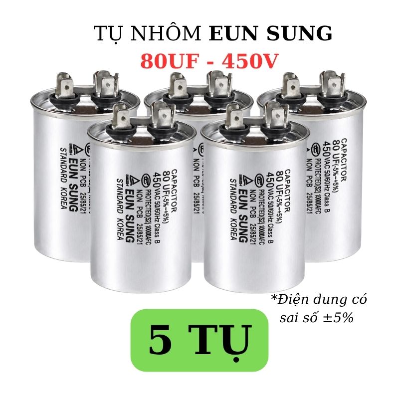 Tụ Nhôm Kapa EUN SUNG 80uF 450V