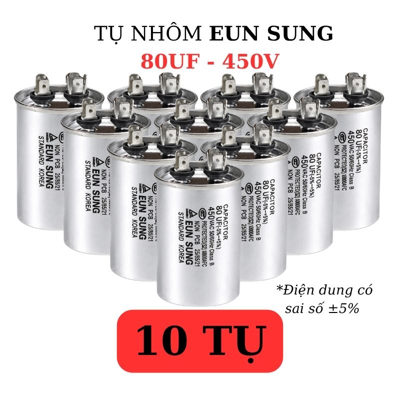 Tụ Nhôm Kapa EUN SUNG 80uF 450V