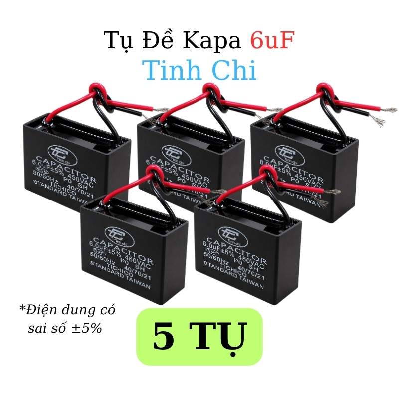 Tụ Đề Kapa Vuông Tinh Chi 6uF 450VAC