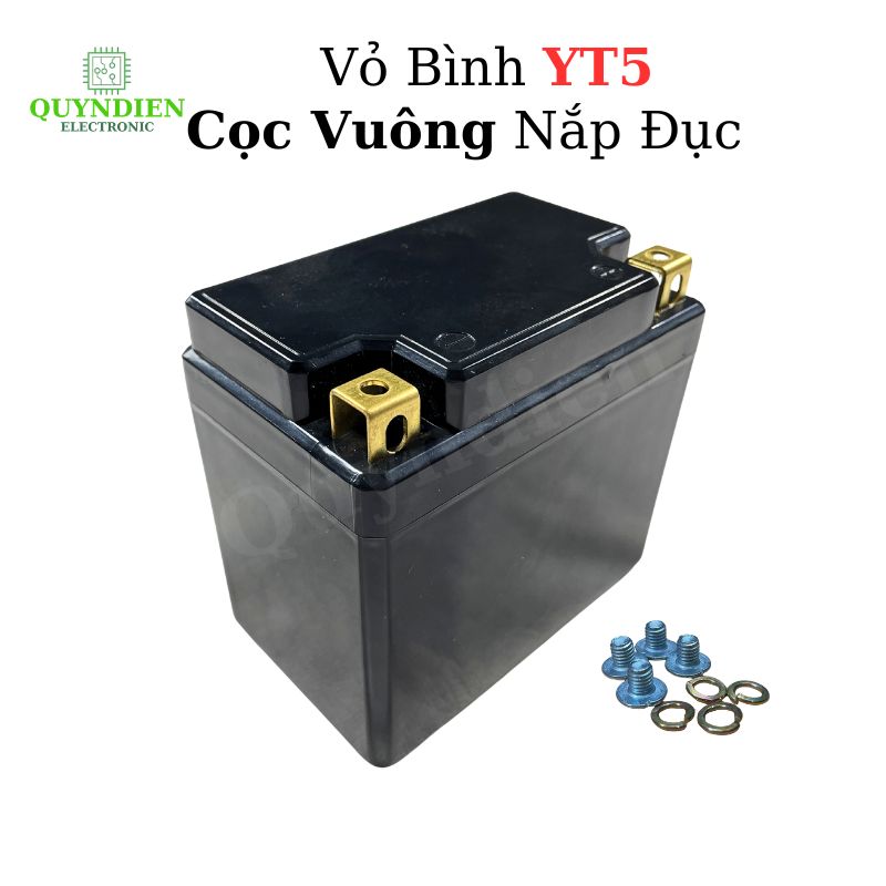 Vỏ Bình Đề Xe Máy YT5 Cọc Vuông Nắp Đục