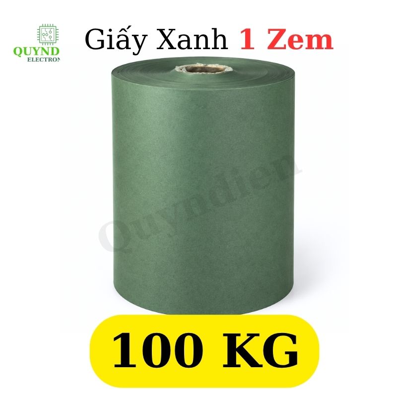 Giấy Cách Điện Xanh 2 Mặt Xù Khổ 1 Mét Dày 0.1mm