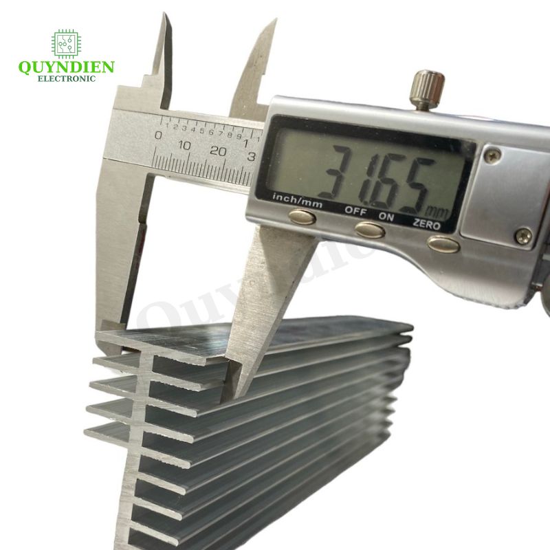 Nhôm tản nhiệt 2 tầng 10 cánh 100x58x32mm
