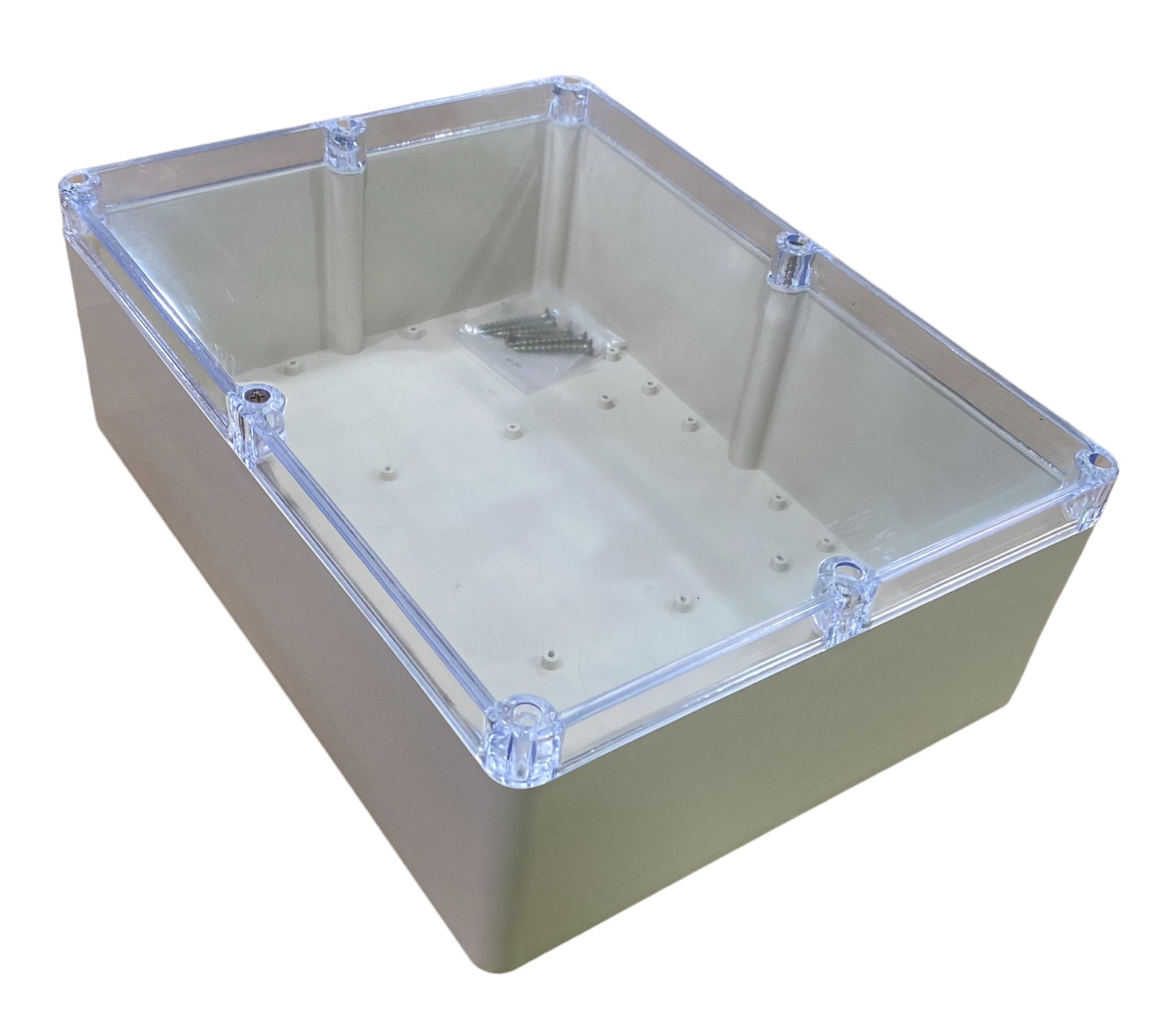 Hộp Nhựa Vy Anh 320x240x110mm Màu Trắng Nắp Trong
