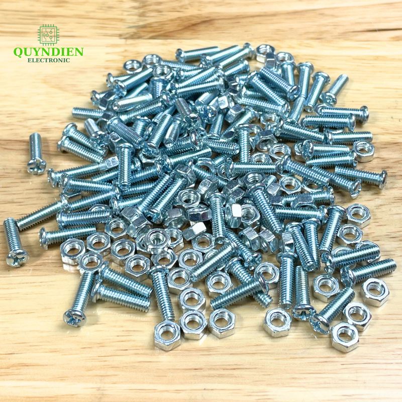 Ốc Vít M4x15mm Có Kèm Tán