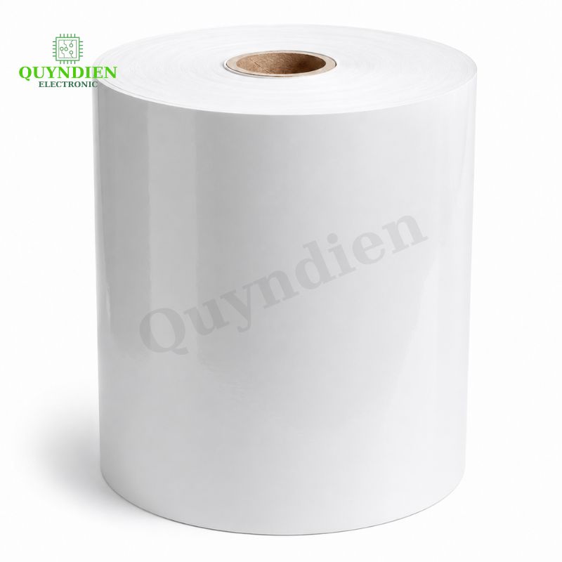 Giấy Phim Cách Điện 1 Mặt Bóng 1 Mặt Xù Dày 0.25mm