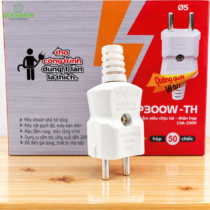 Phích Cắm Điện Siêu Chịu Tải P3000W-TH