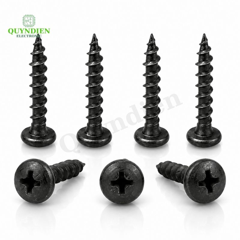 Ốc Vít M4x25mm Taiwan Ren Thưa Nhọn