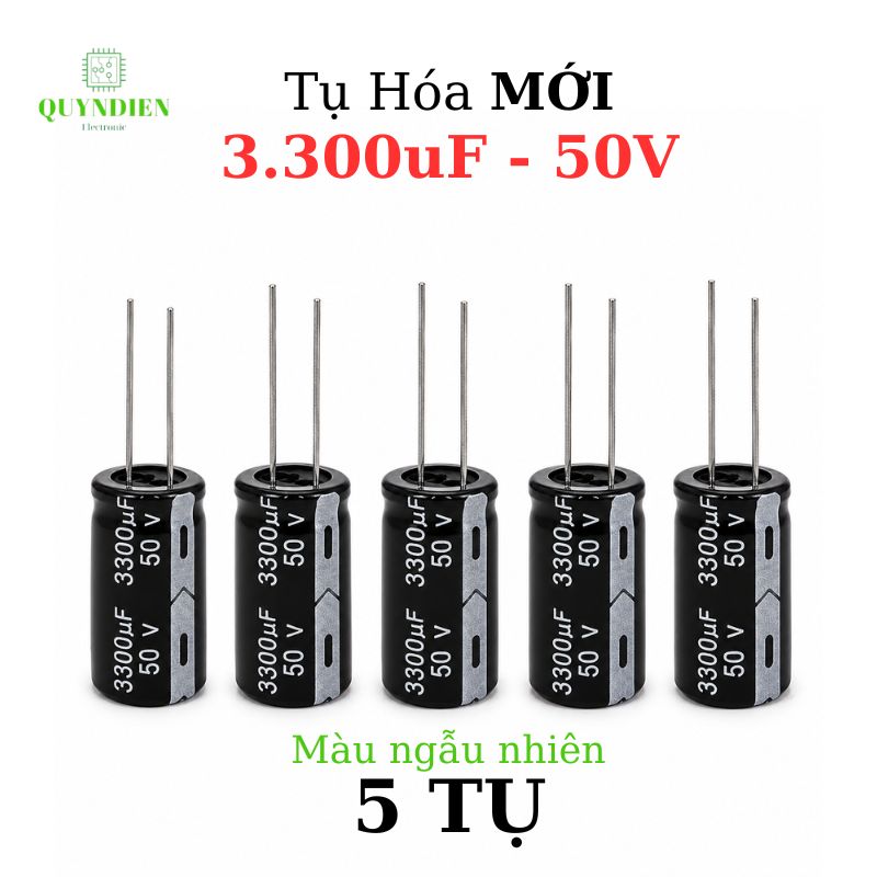 Tụ Hóa 3300uf/50v Màu ngẫu nhiên