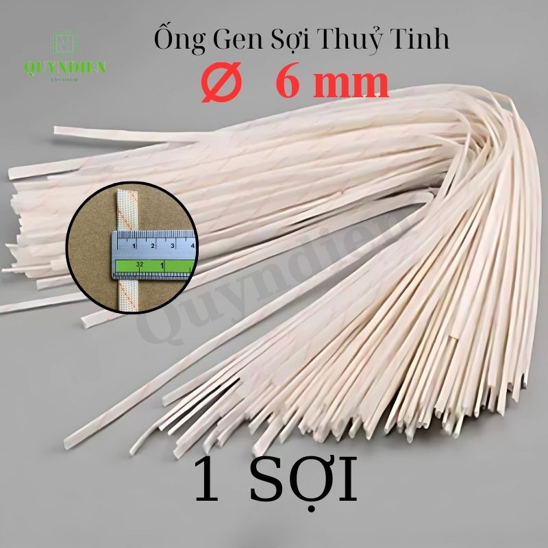 Ống gen cách điện sợi thủy tinh size 6mm
