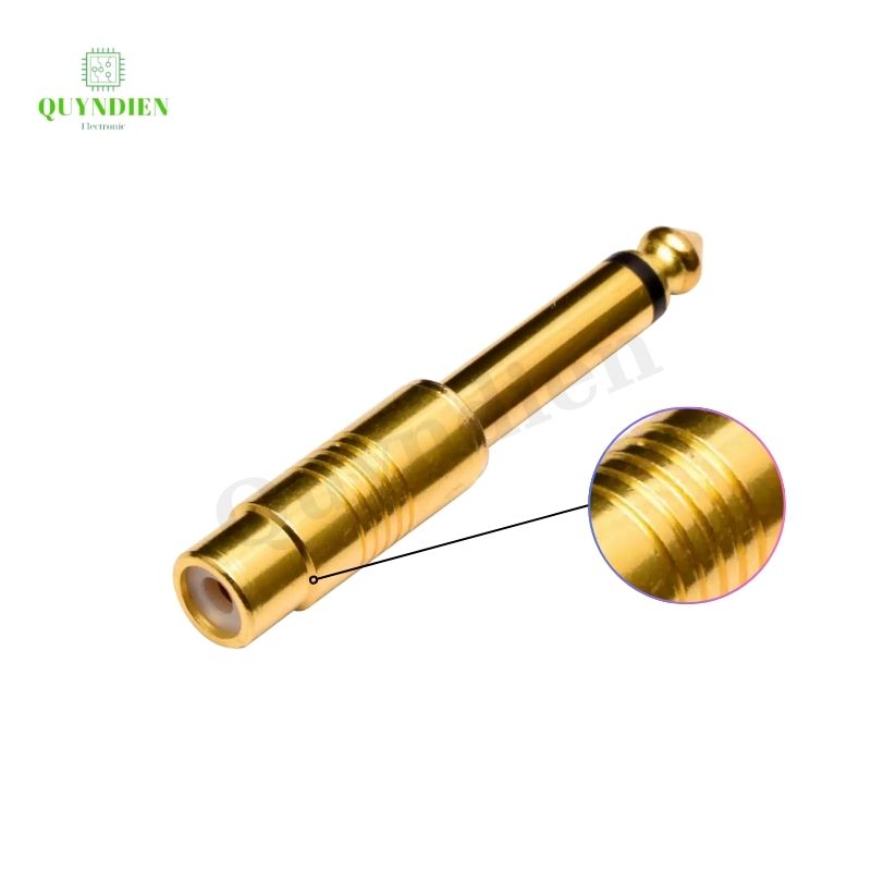 Jack(rắc) chuyển tín hiệu AV ,hoa sen ra 6.5 - 6 ly