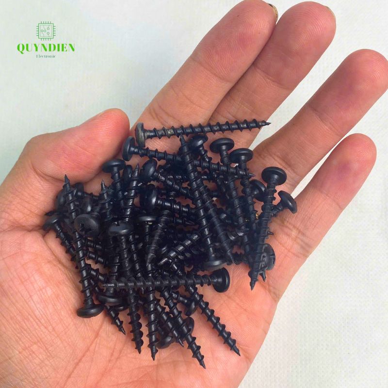 Ốc Vít Nhọn M4x40 Bắt Thùng Loa Ren Thưa Taiwan dài 40mm - Túi 1Kg