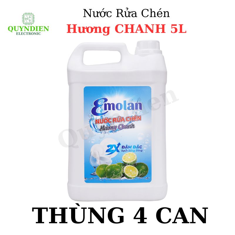 Nước rửa chén Emolan hương CHANH - 5L