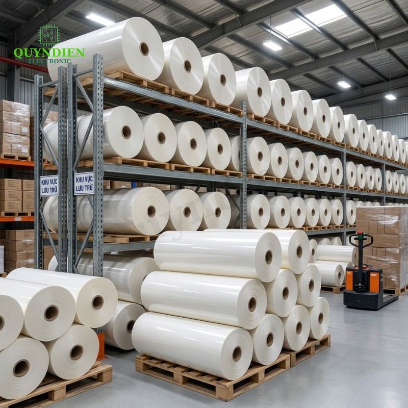 Giấy Phim Sữa Cách Điện 2 Mặt Bóng Dày 0.3mm