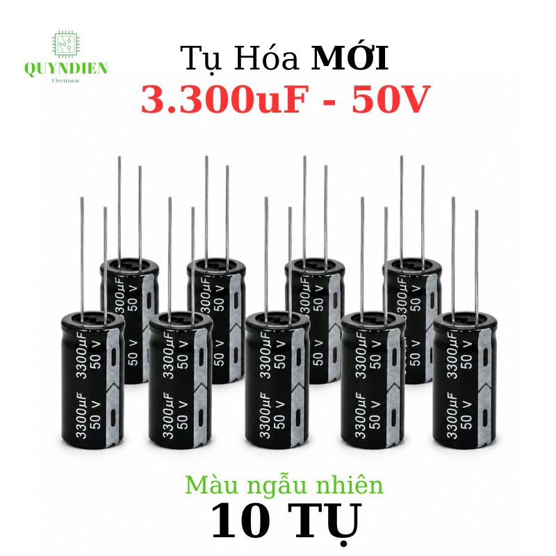 Tụ Hóa 3300uf/50v Màu ngẫu nhiên