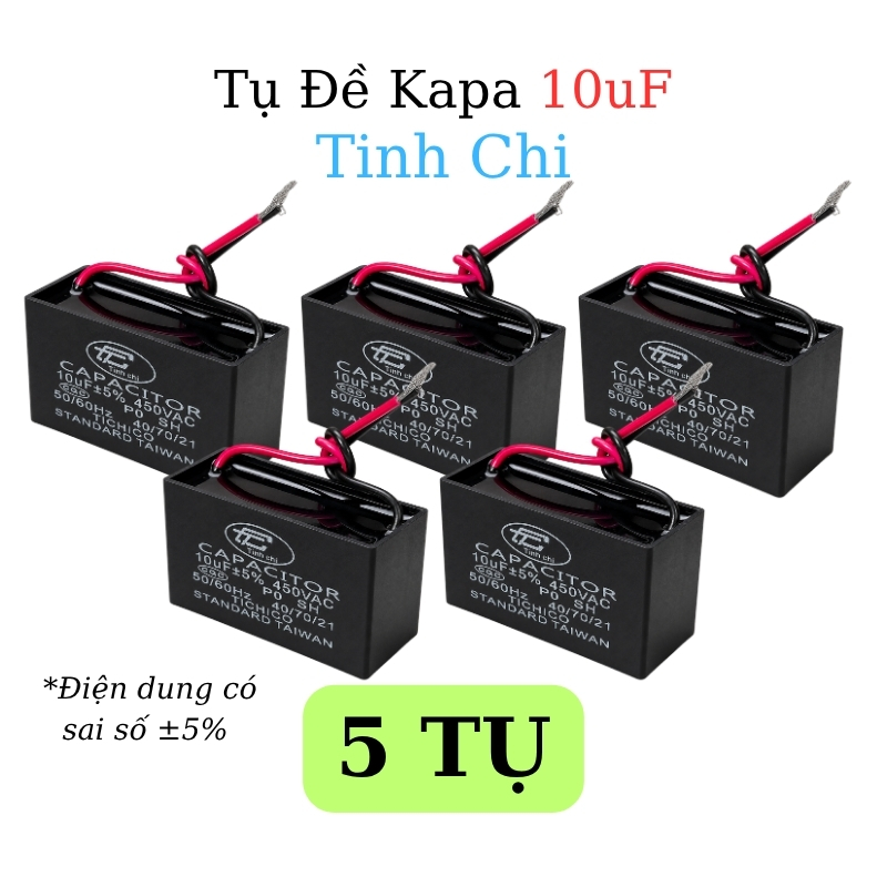 Tụ Đề Kapa Vuông Tinh Chi 10uF 450VAC