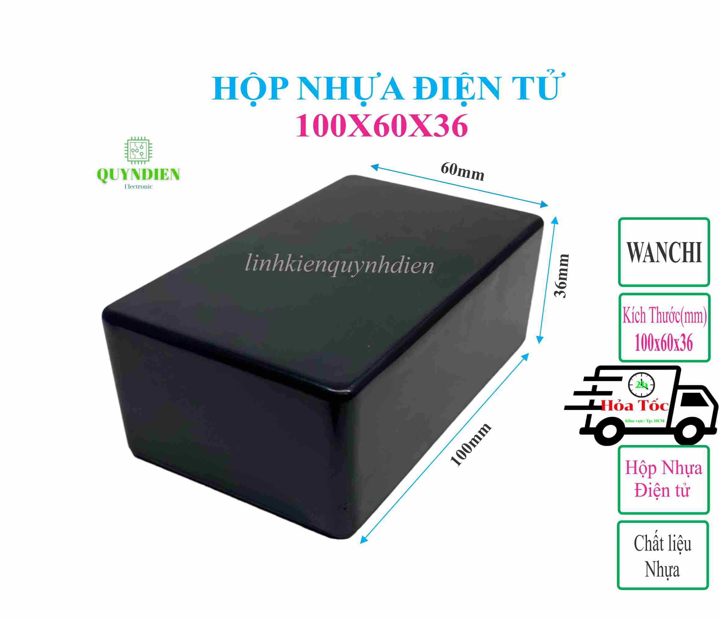 Hộp Nhựa ABS WANCHI 100x60x36mm Hộp Gài