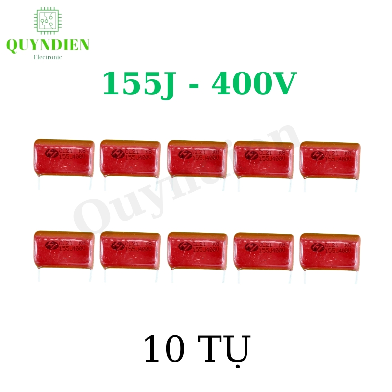 Tụ kẹo nâu đỏ 155J 400V - CL21