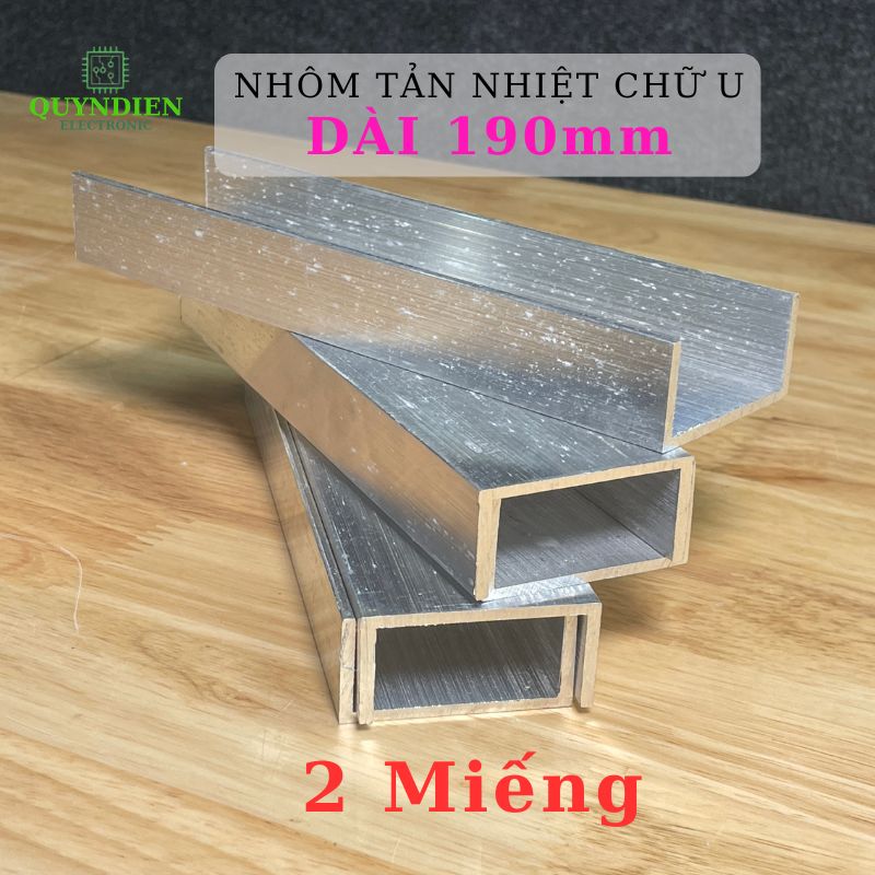 Nhôm Tản Nhiệt Chữ U Dài 190mm