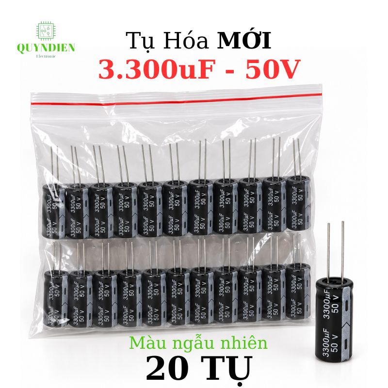 Tụ Hóa 3300uf/50v Màu ngẫu nhiên