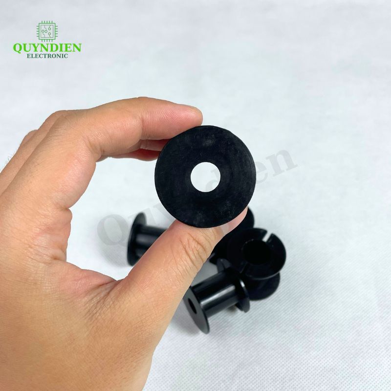 Lõi Nhựa Audio 2 Đầu Tròn Quấn Cuộn Cảm Phân Tần Loa - Màu Đen