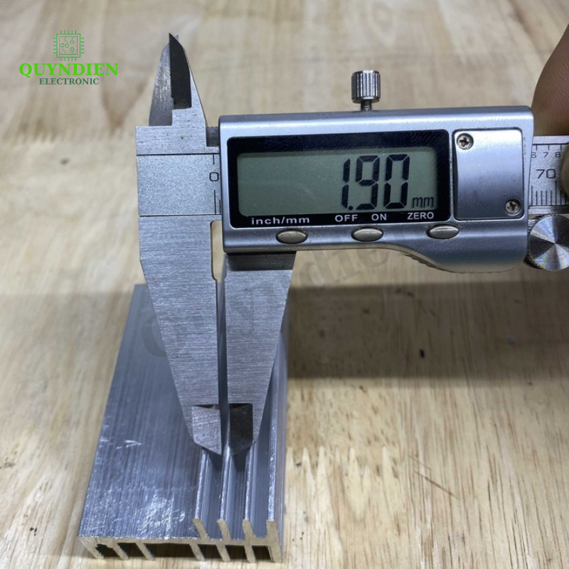 Nhôm tản nhiệt 2 tầng 7 cánh dài 6cm nhôm 2 vế 60x44x29mm