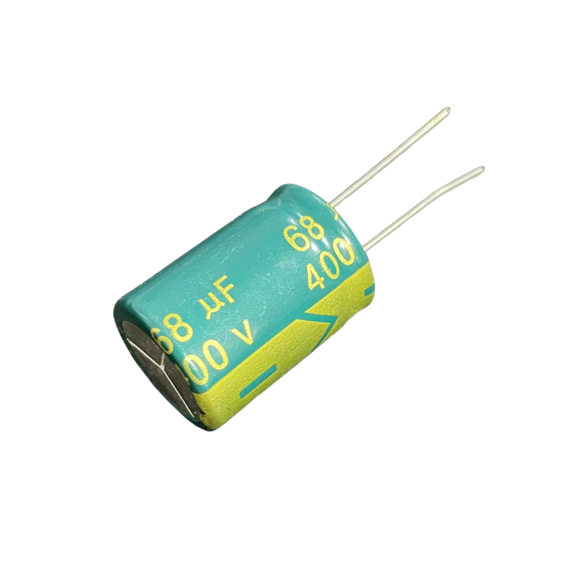 Tụ lọc nguồn 68uf  400v  tụ máy lạnh tụ điều hoà tụ mạch điện (18x25mm)