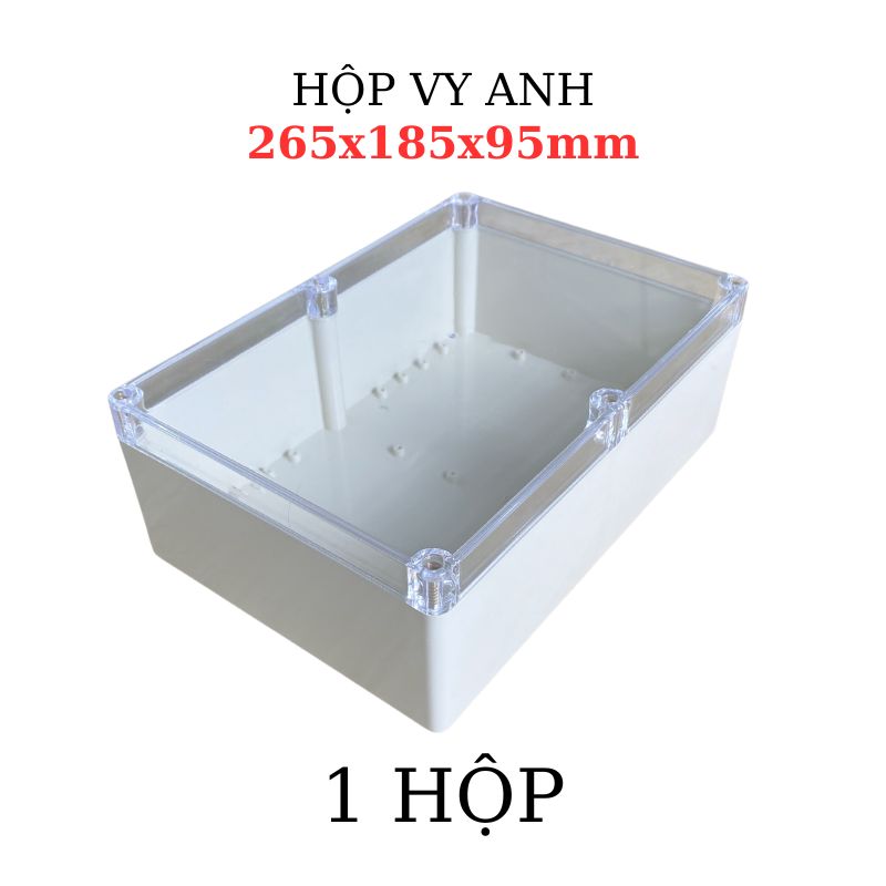 Hộp Vy Anh 265x185x95mm Màu Trắng Nắp Trong