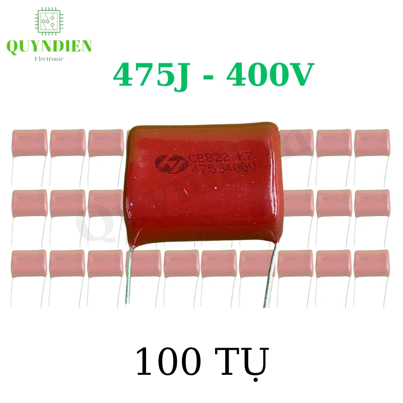 Tụ Kẹo nâu đỏ CBB22 475J-400V