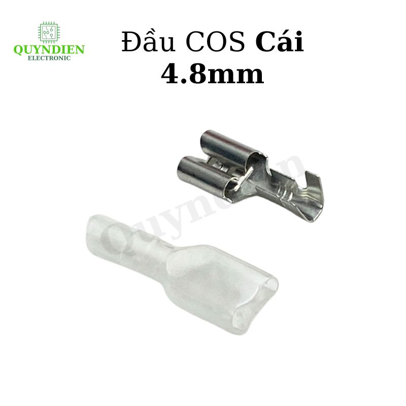 Đầu Cos Cái 4.8mm Kèm Vỏ Bọc - Túi 10 Bộ
