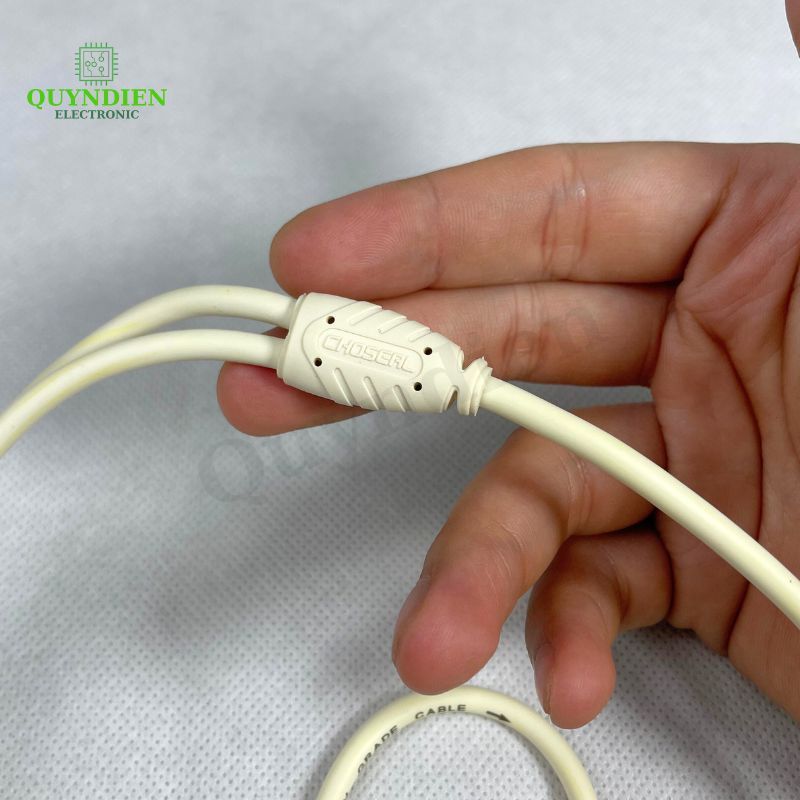Dây Loa 1 Đầu 3.5 Ra 2 AV Loại Xịn Chống Nhiễu CHOSEALAQ5215 Dài 1.8m